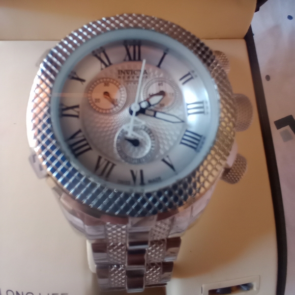 Invicta Bolt Chronograph Silver Dial Stainless Steel Ladies Watch! - Picture 1 of 11